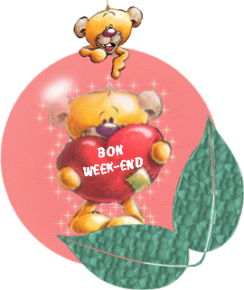 Gif bon week-end ourson